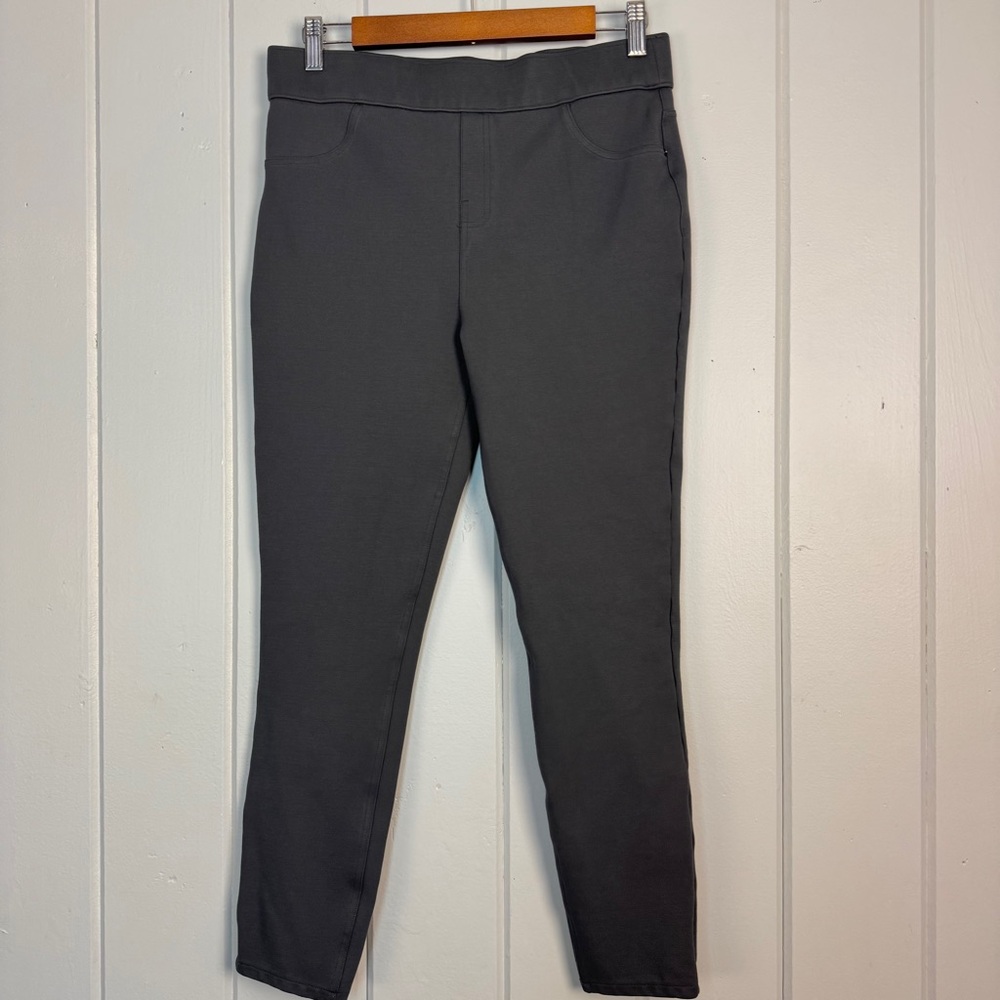 Spanx The Perfect Ankle‎ Pants 4 Pocket Style Charcoal Gray Size L - Picture 3 of 13